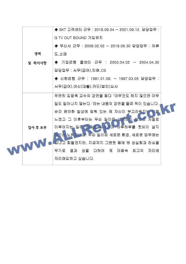 [자기소개서] 신세계라이브쇼핑 신입사원 합격 이력서   (2 )